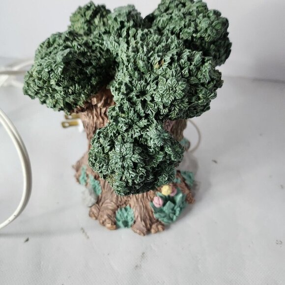 Vintage 90s Lighted Tree House Happy Easter Figurine Spring Decor Display - Picture 6 of 8